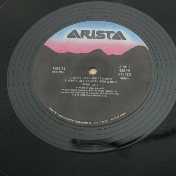 Stray Cats Sexy & 17 Seventeen Vinyl Record Japan - Picture 4 of 5